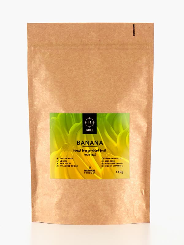 Frystorkad frukt - Banan 140g