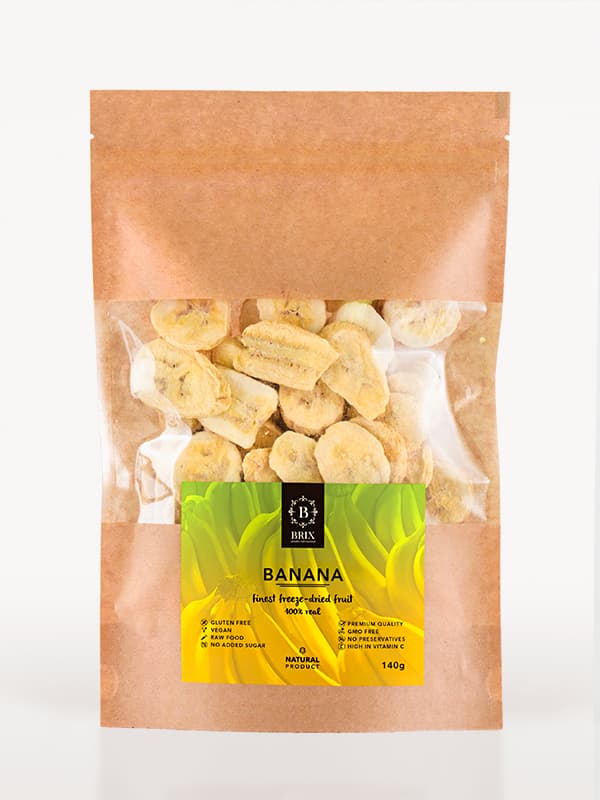Frystorkad frukt - Banan 140g