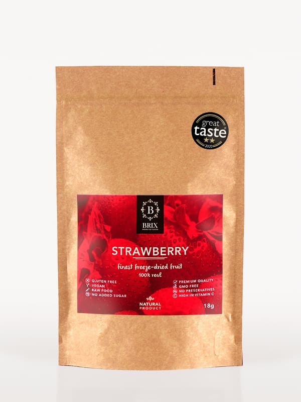 Frystorkad frukt - Jordgubbar 25g