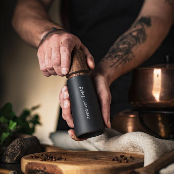 Pepper.field - Kvarn och 3 exklusiva rör med kampotpeppar