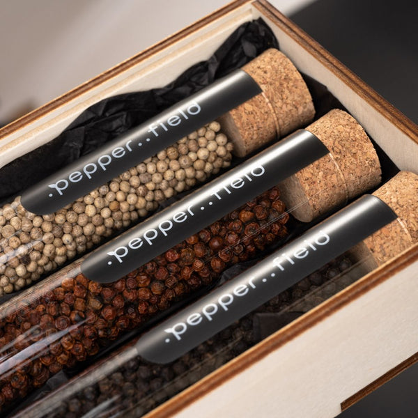 Pepper.field - Kampotpeppar i glasrör (3x75g)