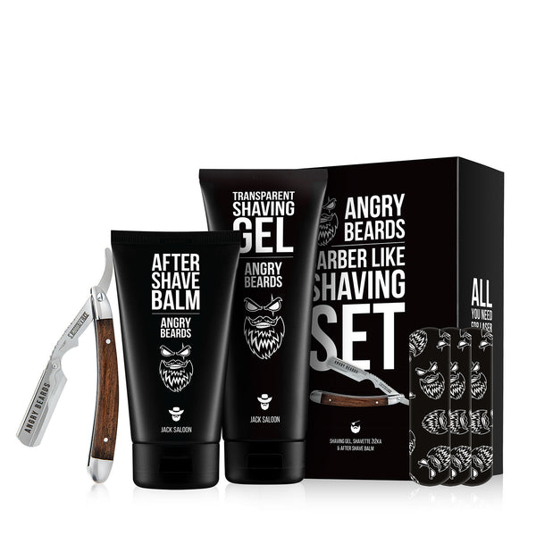 ANGRY BEARDS - PRESENTSET FÖR RAKNING - 4-IN-1